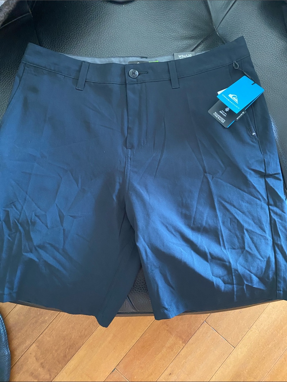 Quiksilver Men's Charcoal Amphibian Hybrid Shorts